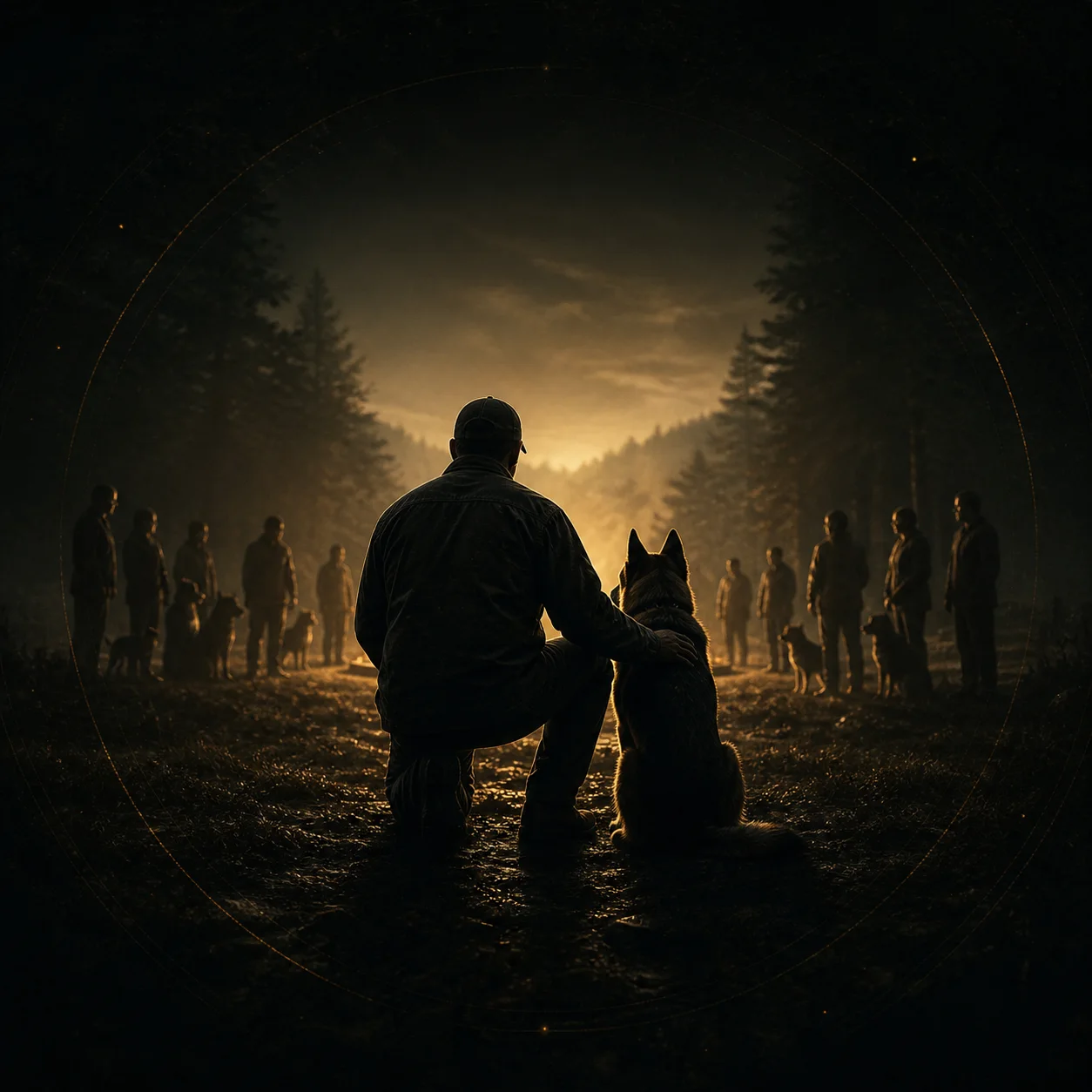 A veteran, service dog and community united as one pack