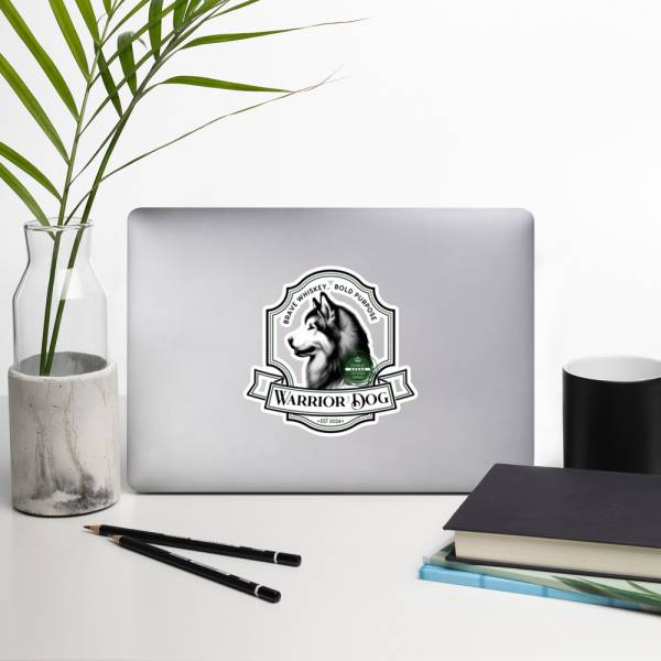 Warrior Dog sticker - Image 2